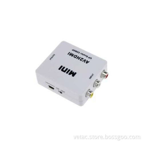Mini AV to HDMI Converter, Supports 1080p or 720p